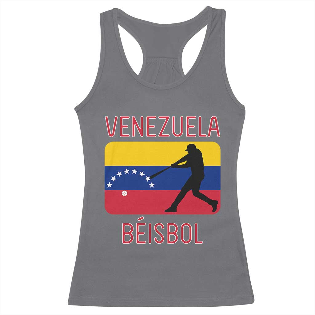 Venezuela Beisbol Flag Racerback Tank Top Venezuelan Baseball Pride Latino Sports Fans