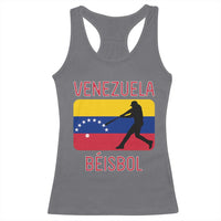 Venezuela Beisbol Flag Racerback Tank Top Venezuelan Baseball Pride Latino Sports Fans