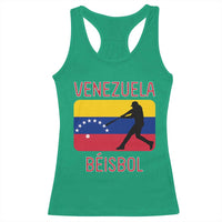 Venezuela Beisbol Flag Racerback Tank Top Venezuelan Baseball Pride Latino Sports Fans