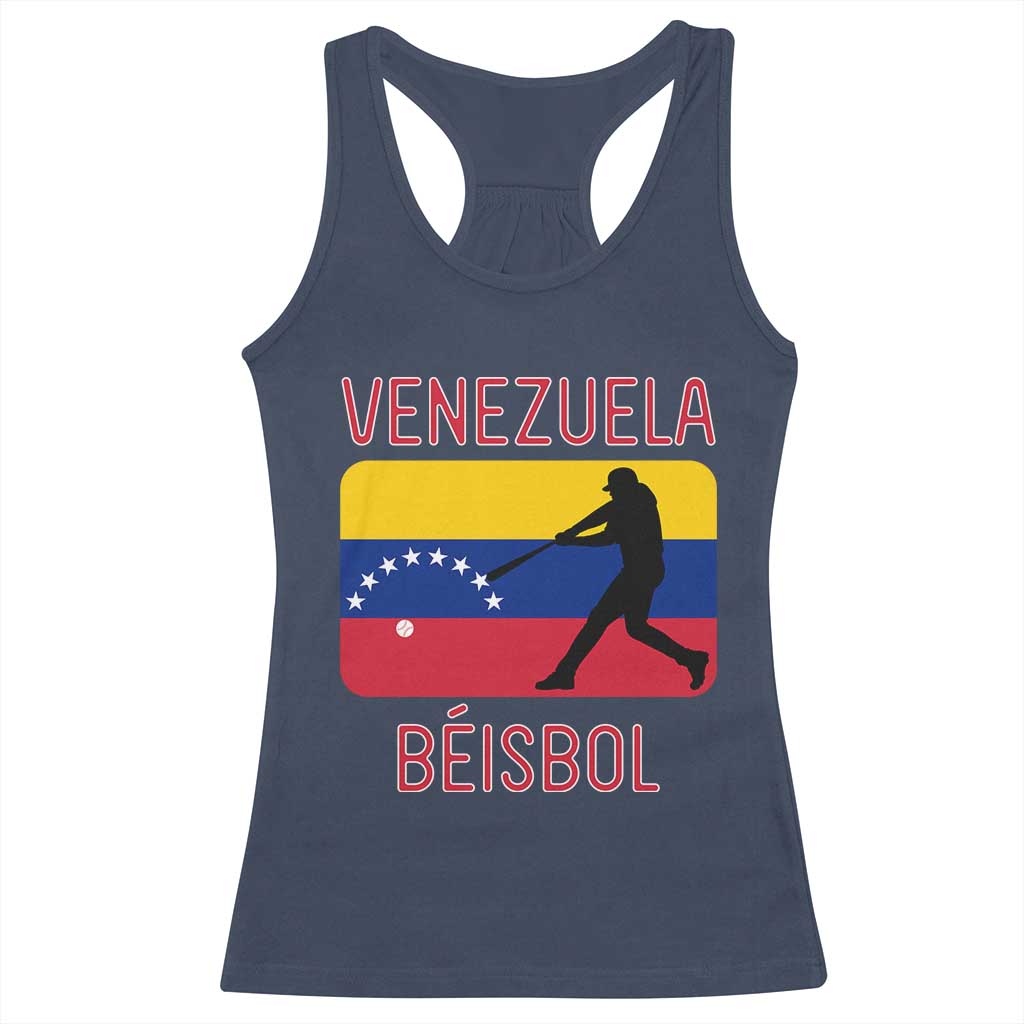 Venezuela Beisbol Flag Racerback Tank Top Venezuelan Baseball Pride Latino Sports Fans