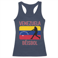 Venezuela Beisbol Flag Racerback Tank Top Venezuelan Baseball Pride Latino Sports Fans