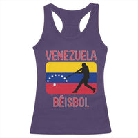Venezuela Beisbol Flag Racerback Tank Top Venezuelan Baseball Pride Latino Sports Fans