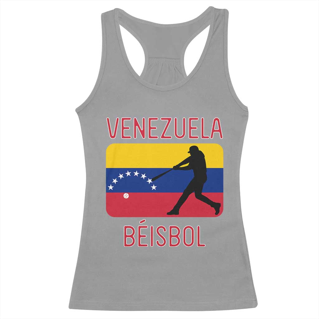 Venezuela Beisbol Flag Racerback Tank Top Venezuelan Baseball Pride Latino Sports Fans