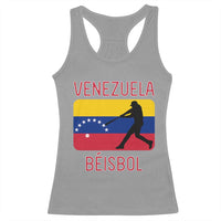 Venezuela Beisbol Flag Racerback Tank Top Venezuelan Baseball Pride Latino Sports Fans