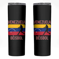 Venezuela Beisbol Flag Skinny Tumbler Venezuelan Baseball Pride Latino Sports Fans