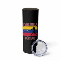 Venezuela Beisbol Flag Skinny Tumbler Venezuelan Baseball Pride Latino Sports Fans