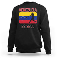 Venezuela Beisbol Flag Sweatshirt Venezuelan Baseball Pride Latino Sports Fans
