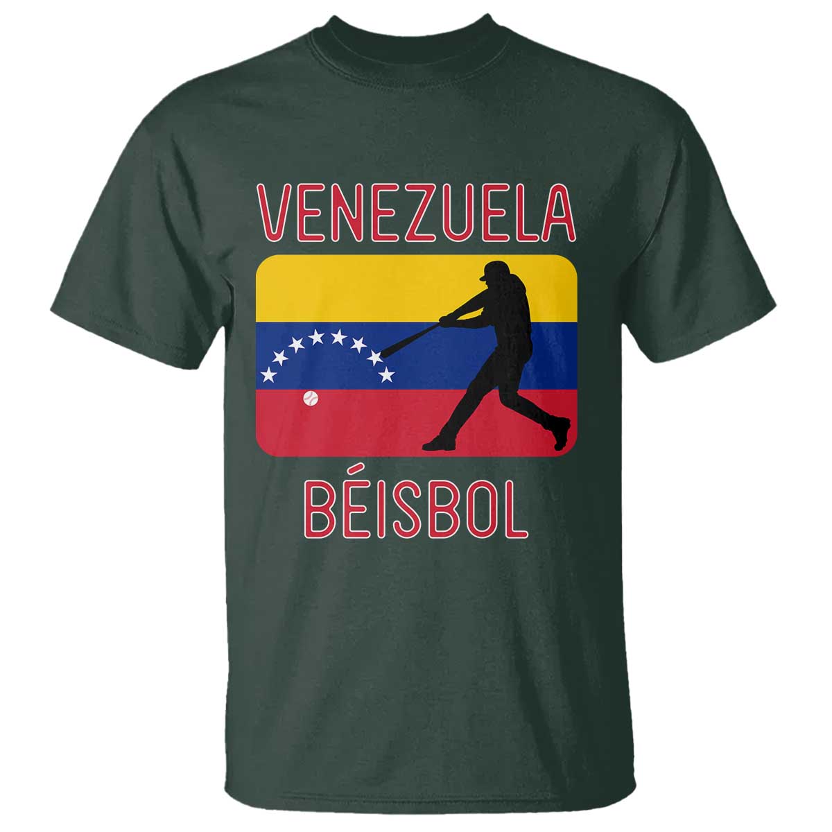 Venezuela Beisbol Flag T Shirt Venezuelan Baseball Pride Latino Sports Fans