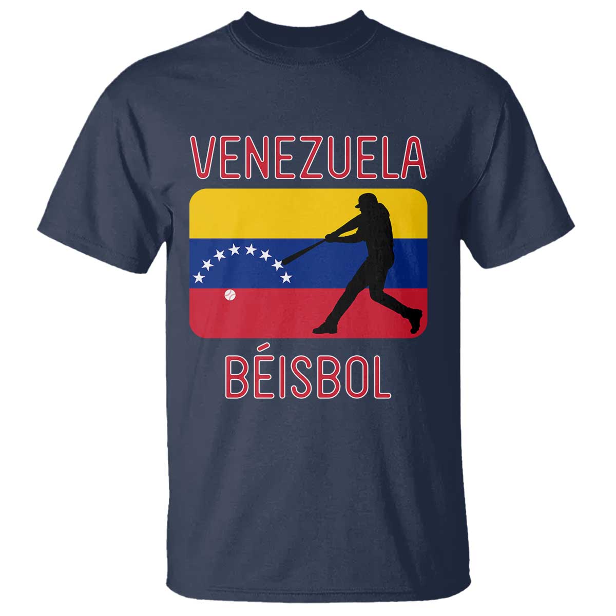 Venezuela Beisbol Flag T Shirt Venezuelan Baseball Pride Latino Sports Fans
