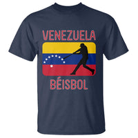 Venezuela Beisbol Flag T Shirt Venezuelan Baseball Pride Latino Sports Fans