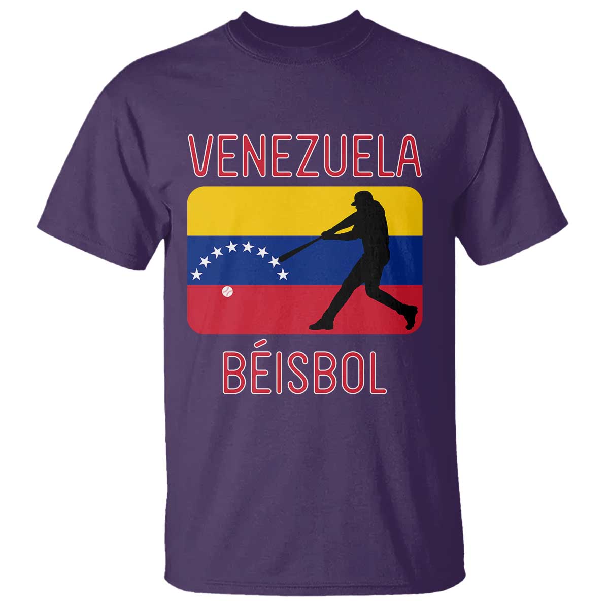 Venezuela Beisbol Flag T Shirt Venezuelan Baseball Pride Latino Sports Fans