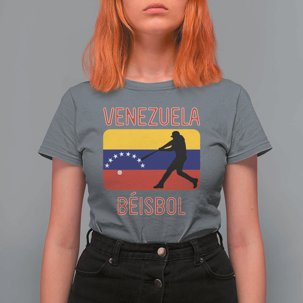 Venezuela Beisbol Flag T Shirt For Women Venezuelan Baseball Pride Latino Sports Fans