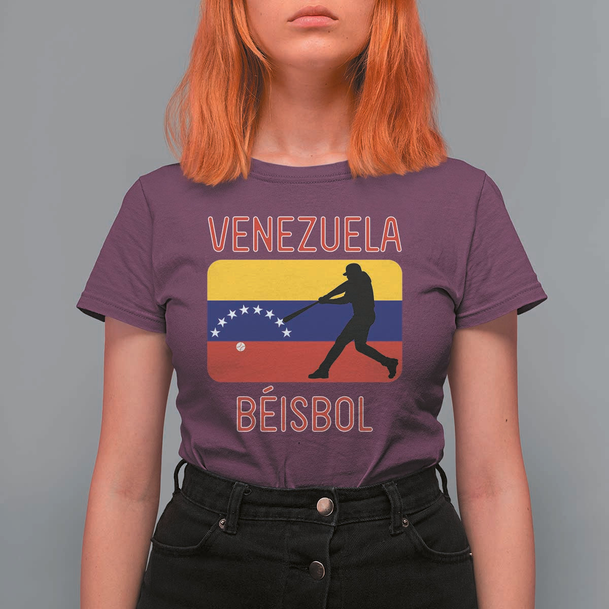 Venezuela Beisbol Flag T Shirt For Women Venezuelan Baseball Pride Latino Sports Fans