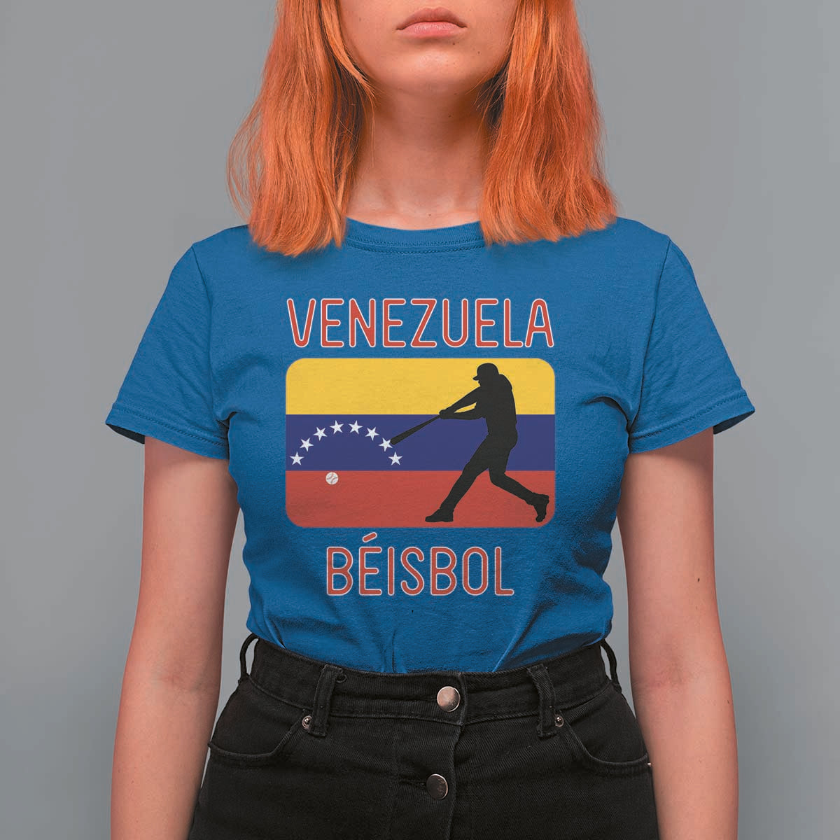 Venezuela Beisbol Flag T Shirt For Women Venezuelan Baseball Pride Latino Sports Fans
