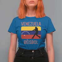 Venezuela Beisbol Flag T Shirt For Women Venezuelan Baseball Pride Latino Sports Fans
