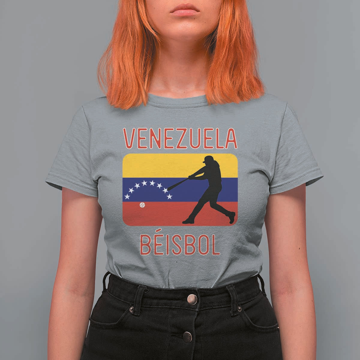 Venezuela Beisbol Flag T Shirt For Women Venezuelan Baseball Pride Latino Sports Fans