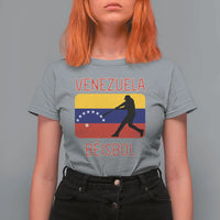 Venezuela Beisbol Flag T Shirt For Women Venezuelan Baseball Pride Latino Sports Fans