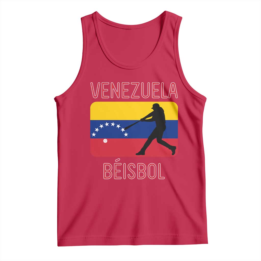 Venezuela Beisbol Flag Tank Top Venezuelan Baseball Pride Latino Sports Fans