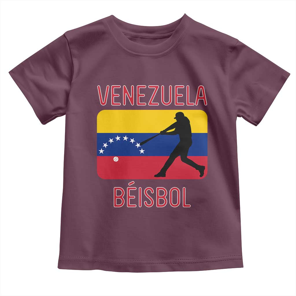 Venezuela Beisbol Flag Toddler T Shirt Venezuelan Baseball Pride Latino Sports Fans