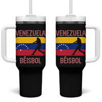 Venezuela Beisbol Flag Tumbler With Handle Venezuelan Baseball Pride Latino Sports Fans
