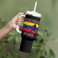 Venezuela Beisbol Flag Tumbler With Handle Venezuelan Baseball Pride Latino Sports Fans
