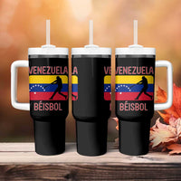 Venezuela Beisbol Flag Tumbler With Handle Venezuelan Baseball Pride Latino Sports Fans