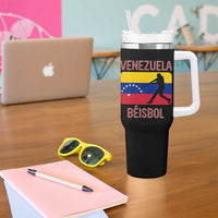 Venezuela Beisbol Flag Tumbler With Handle Venezuelan Baseball Pride Latino Sports Fans