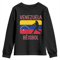 Venezuela Beisbol Flag Youth Sweatshirt Venezuelan Baseball Pride Latino Sports Fans