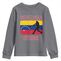 Venezuela Beisbol Flag Youth Sweatshirt Venezuelan Baseball Pride Latino Sports Fans
