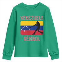 Venezuela Beisbol Flag Youth Sweatshirt Venezuelan Baseball Pride Latino Sports Fans