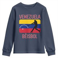 Venezuela Beisbol Flag Youth Sweatshirt Venezuelan Baseball Pride Latino Sports Fans