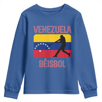 Venezuela Beisbol Flag Youth Sweatshirt Venezuelan Baseball Pride Latino Sports Fans