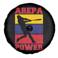 Arepa Power Venezuela Baseball Flag Spare Tire Cover Funny Venezuelan Pride Gift for Beisbol Lovers