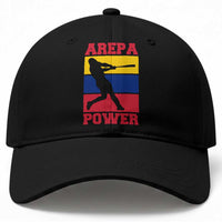 Arepa Power Venezuela Baseball Flag Baseball Cap Funny Venezuelan Pride Gift for Beisbol Lovers