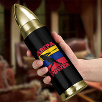 Arepa Power Venezuela Baseball Flag Bullet Tumbler Funny Venezuelan Pride Gift for Beisbol Lovers