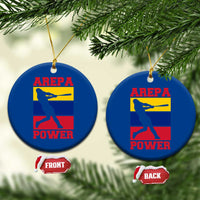 Arepa Power Venezuela Baseball Flag Ceramic Ornament Funny Venezuelan Pride Gift for Beisbol Lovers