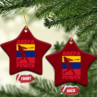 Arepa Power Venezuela Baseball Flag Ceramic Ornament Funny Venezuelan Pride Gift for Beisbol Lovers