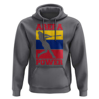 Arepa Power Venezuela Baseball Flag Hoodie Funny Venezuelan Pride Gift for Beisbol Lovers