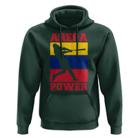 Arepa Power Venezuela Baseball Flag Hoodie Funny Venezuelan Pride Gift for Beisbol Lovers