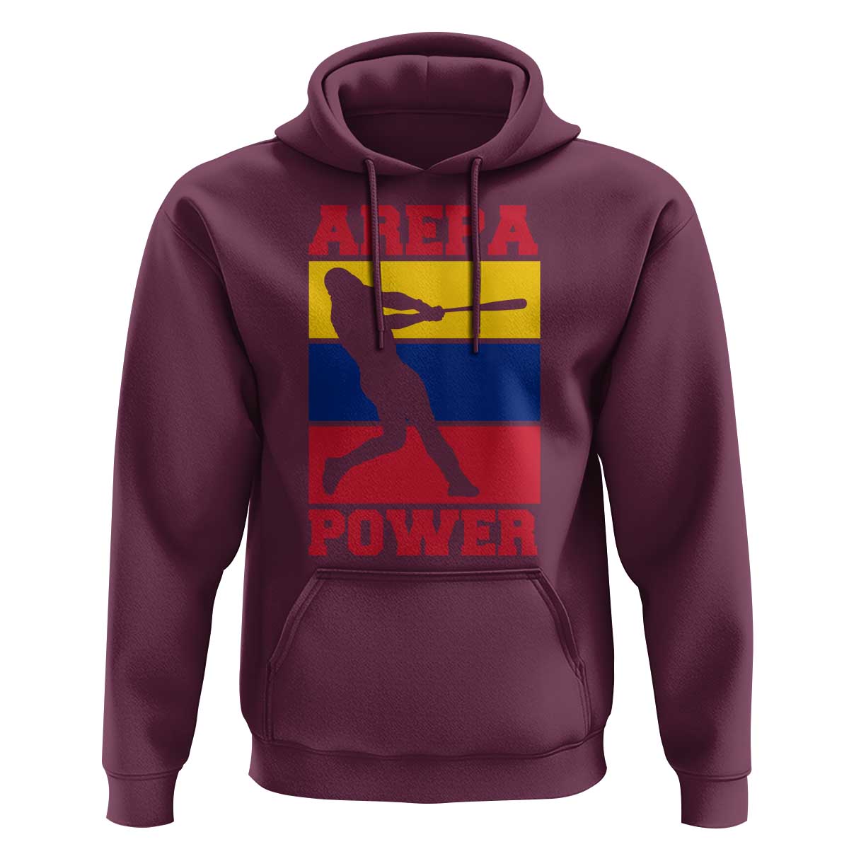 Arepa Power Venezuela Baseball Flag Hoodie Funny Venezuelan Pride Gift for Beisbol Lovers
