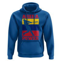 Arepa Power Venezuela Baseball Flag Hoodie Funny Venezuelan Pride Gift for Beisbol Lovers