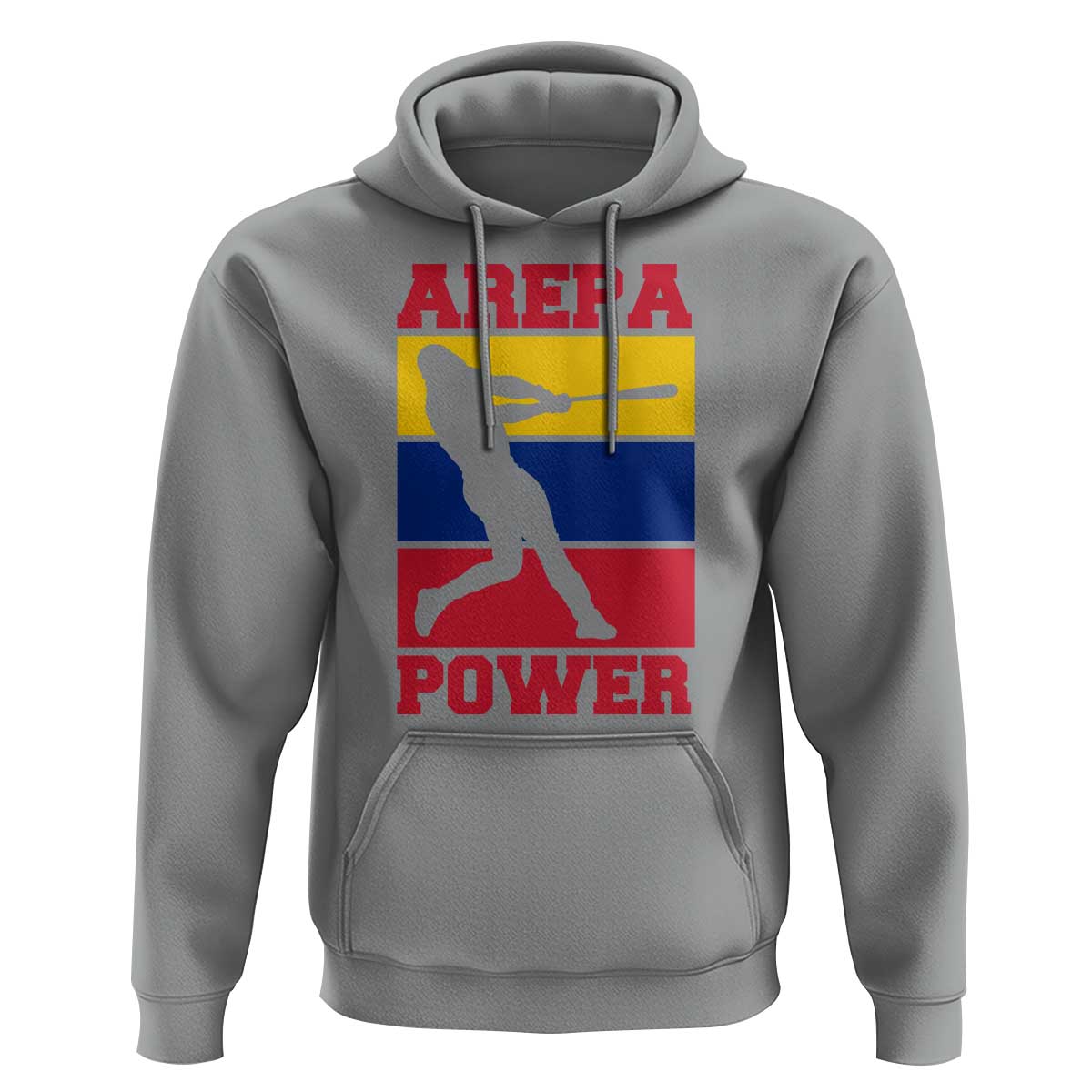 Arepa Power Venezuela Baseball Flag Hoodie Funny Venezuelan Pride Gift for Beisbol Lovers