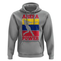 Arepa Power Venezuela Baseball Flag Hoodie Funny Venezuelan Pride Gift for Beisbol Lovers