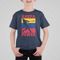 Arepa Power Venezuela Baseball Flag T Shirt For Kid Funny Venezuelan Pride Gift for Beisbol Lovers