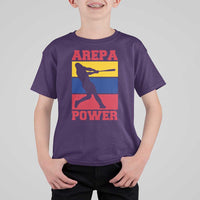 Arepa Power Venezuela Baseball Flag T Shirt For Kid Funny Venezuelan Pride Gift for Beisbol Lovers