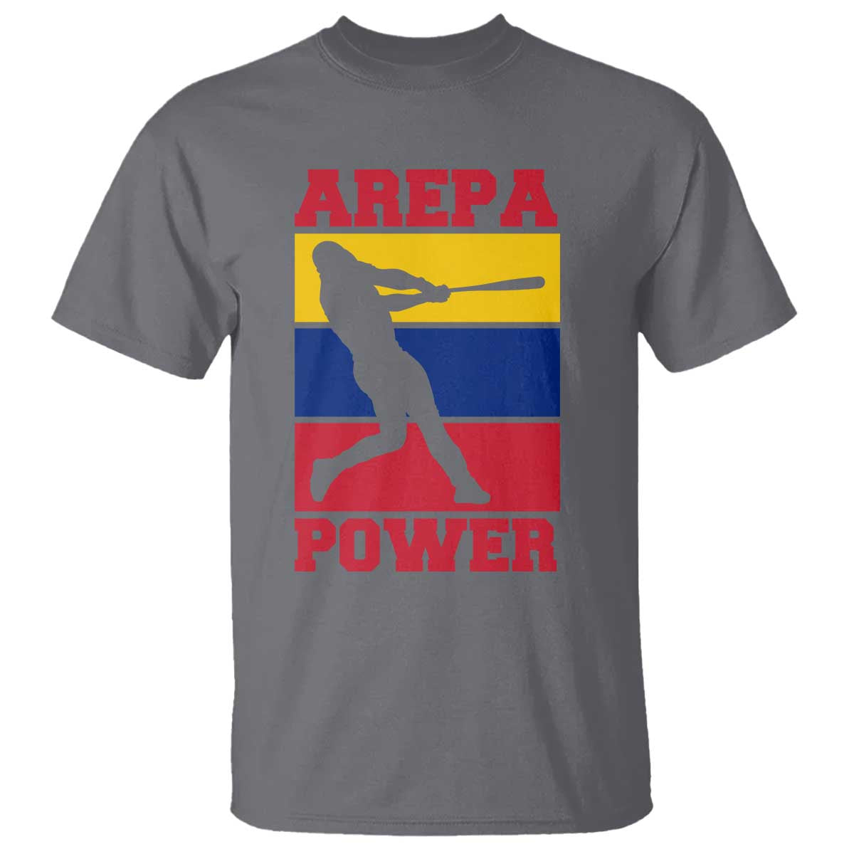 Arepa Power Venezuela Baseball Flag T Shirt Funny Venezuelan Pride Gift for Beisbol Lovers
