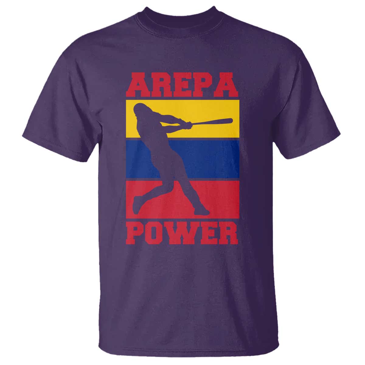 Arepa Power Venezuela Baseball Flag T Shirt Funny Venezuelan Pride Gift for Beisbol Lovers