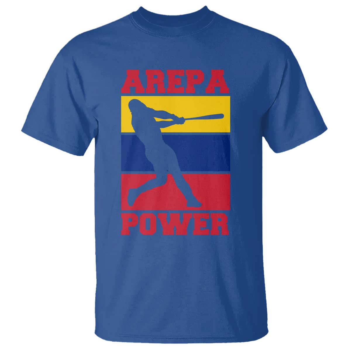 Arepa Power Venezuela Baseball Flag T Shirt Funny Venezuelan Pride Gift for Beisbol Lovers