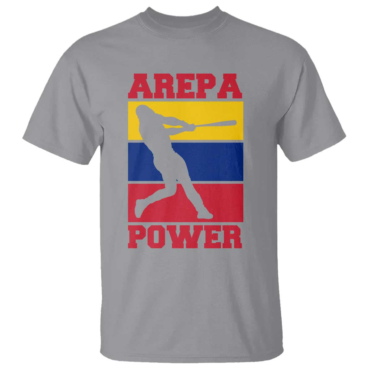 Arepa Power Venezuela Baseball Flag T Shirt Funny Venezuelan Pride Gift for Beisbol Lovers