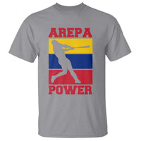 Arepa Power Venezuela Baseball Flag T Shirt Funny Venezuelan Pride Gift for Beisbol Lovers